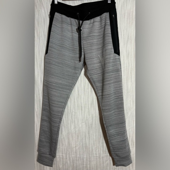 Maverick by Logan Paul Gray Striped Men's Jogger L - Picture 1 of 4